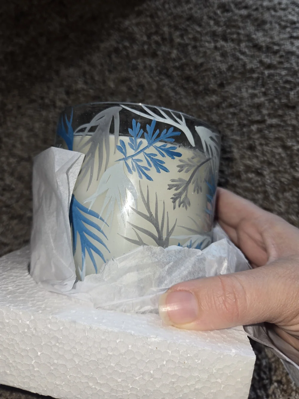 Pottery Barn Hand Painted Coastal Scent Collection Candle Sea Salt & Driftwood
